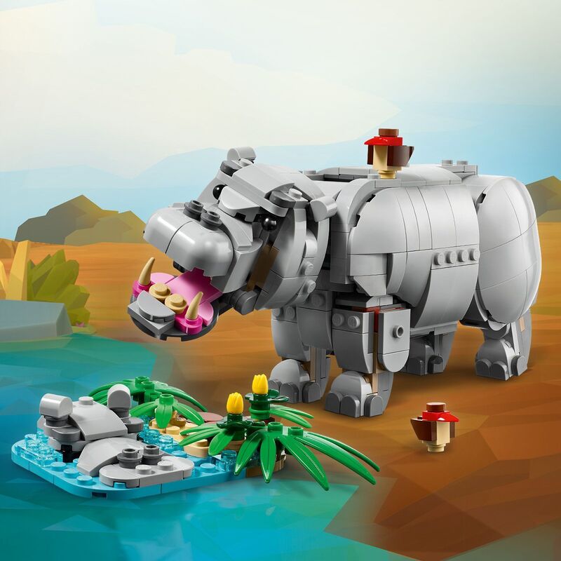 LEGO Creator 3in1 Wild Animals: Majestic Rhino With Birds (31171) φωτογραφία