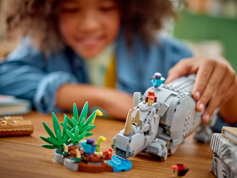 LEGO Creator 3in1 Wild Animals: Majestic Rhino With Birds (31171) φωτογραφία