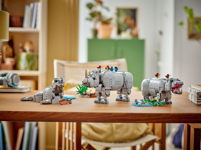 LEGO Creator 3in1 Wild Animals: Majestic Rhino With Birds (31171) φωτογραφία