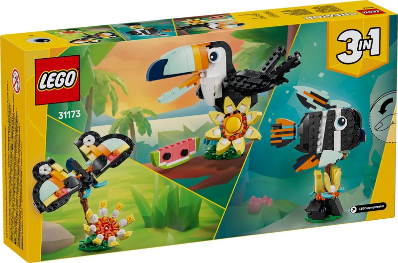 LEGO Creator 3in1 Wild Animals: Tropical Toucan (31173) φωτογραφία