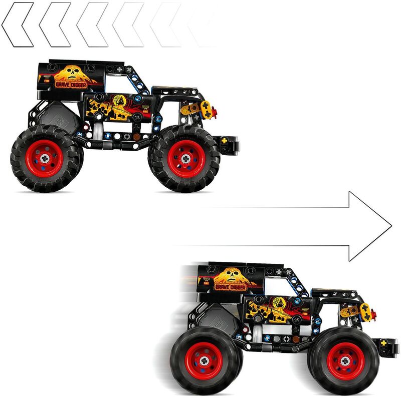 LEGO® Technic Monster Jam Grave Digger Fire And Ice (42219) - φωτογραφία 4