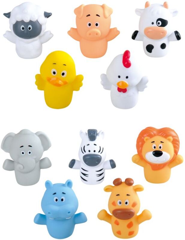 Playgo Ζωάκια Happy Finger Puppets - 2 Σχέδια (1880) φωτογραφία