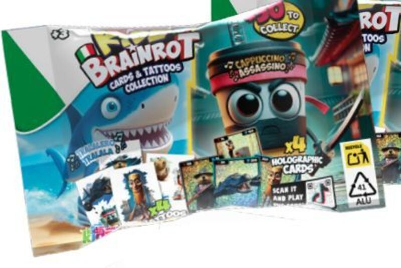 KWS Brainrot Cards And Tattoos-1Τμχ (K02BRO03)