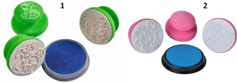 Simba Art & Fun-Σετ Σφραγίδες Softstamps 3τμχ-2 Σχέδια (106314056) - φωτογραφία 2