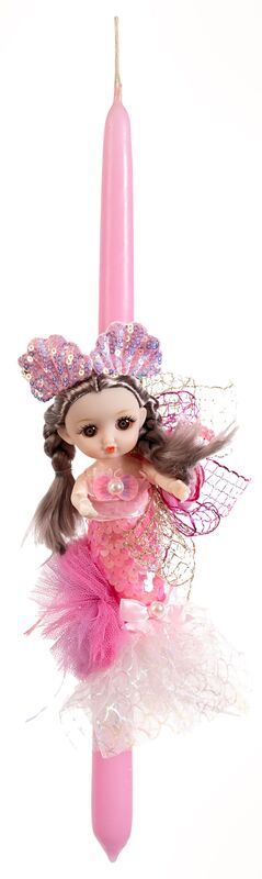 Λαμπάδα Γοργονάκι-Κουκλίτσα Με Πούλιες (294849)