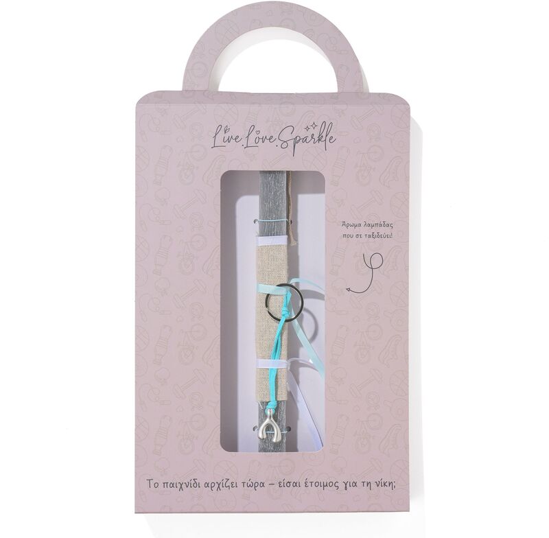 Λαμπάδα Μπρελόκ Επάργυρο Γιάντες 2.8 cm (ML26069)