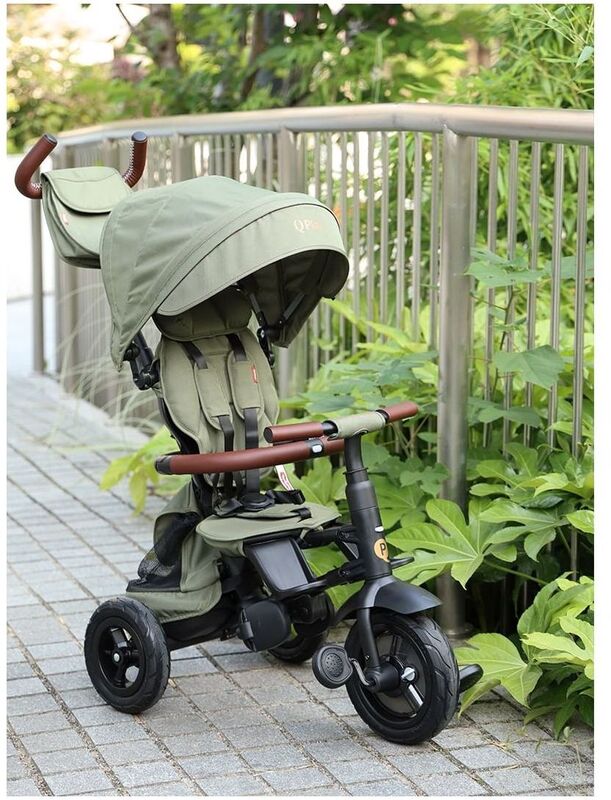 QPlay Τρίκυκλο Rito Deluxe Air Gel Wheels Olive Green (01-1212068-05) φωτογραφία