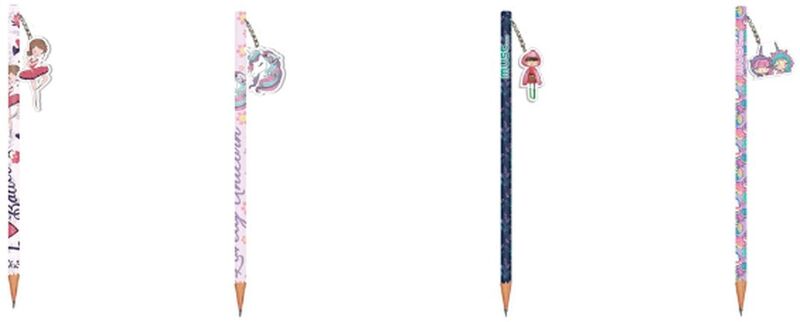 Must Μολύβι Με Γόμα Κορίτσι-4 Σχέδια-1Τμχ (000586492)