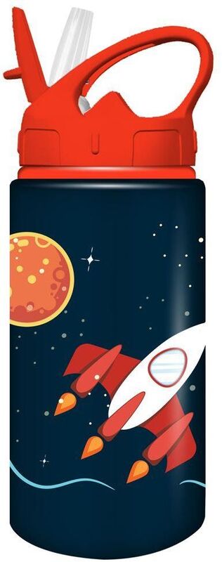 Must Παγούρι Αλουμινίου Με Καλαμάκι 500ml-4 Σχέδια (000586450)