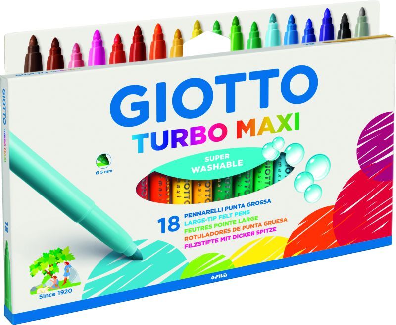 Giotto 18 Μαρκαδόροι Turbo Maxi (076300)