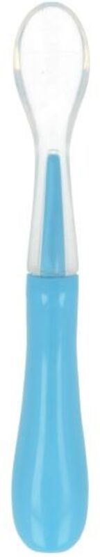 Akuku Κουτάλι Με Άκρη Σιλικόνης 4m+ Μπλε (A0432)
