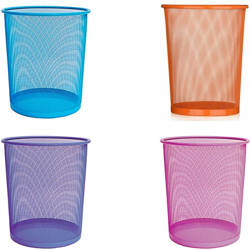 Κάδος Γραφείου Μεγάλος Συρμάτινος Fluo 4 Χρώματα-1Τμχ (Σ8210)