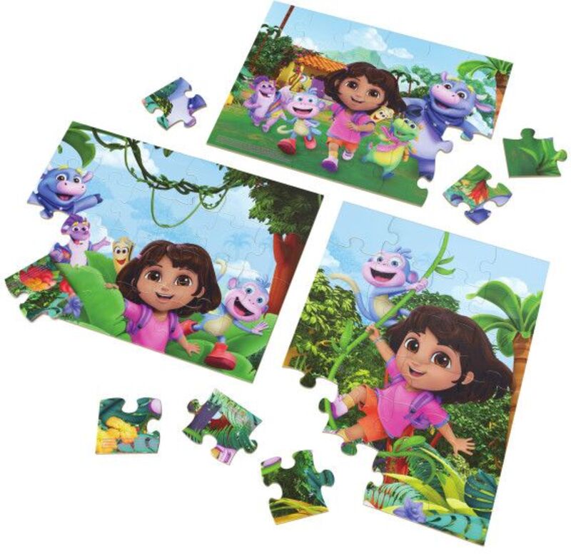 Spin Master Παιδικό Ξύλινο Παζλ Nickelodeon Dora 3x24pcs - 6071059 - φωτογραφία 2