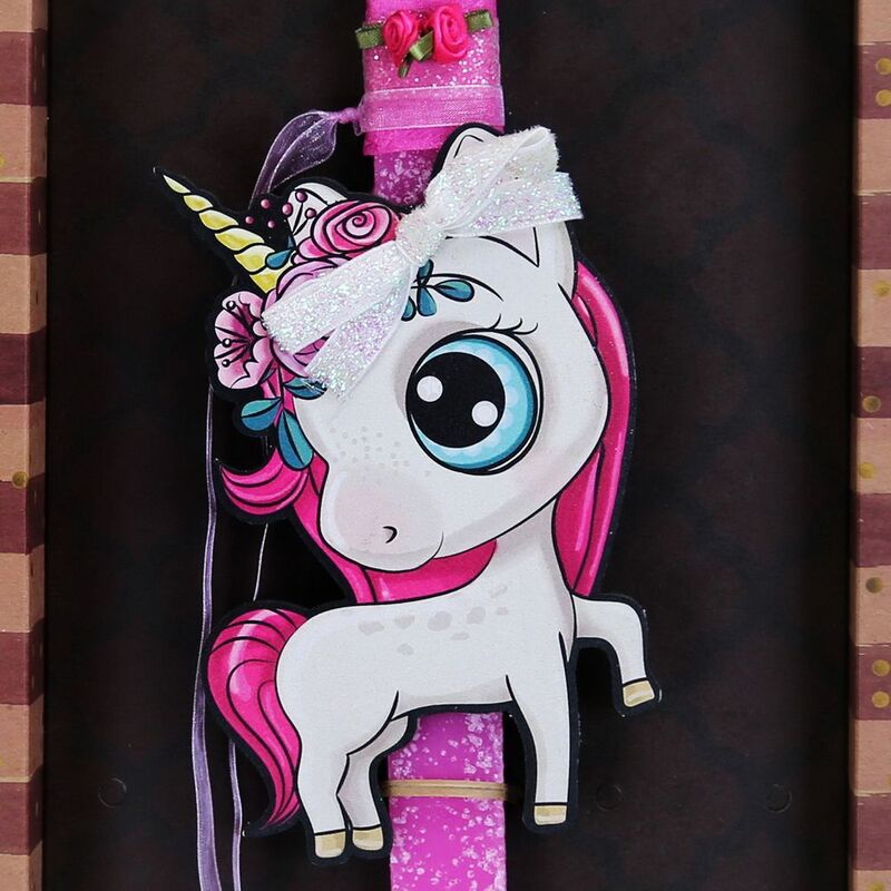 Λαμπάδα Μονόκερος Flowers (LA23039A) φωτογραφία