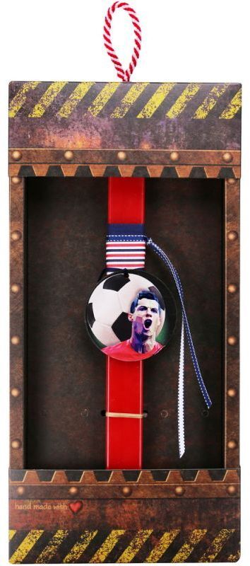 Λαμπάδα Μπάλα Φανέλα Κόκκινη (LA25036Y)