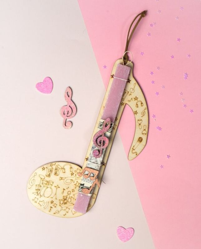 Λαμπάδα Νότα Ροζ (602.1858)