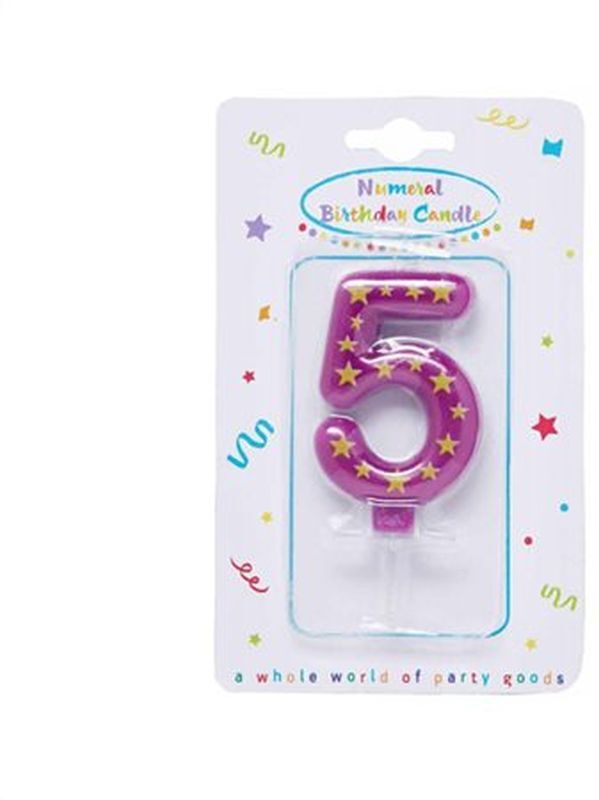 Κεριά Γενεθλίων Νούμερα Με Αστέρια Νο5 (89168)