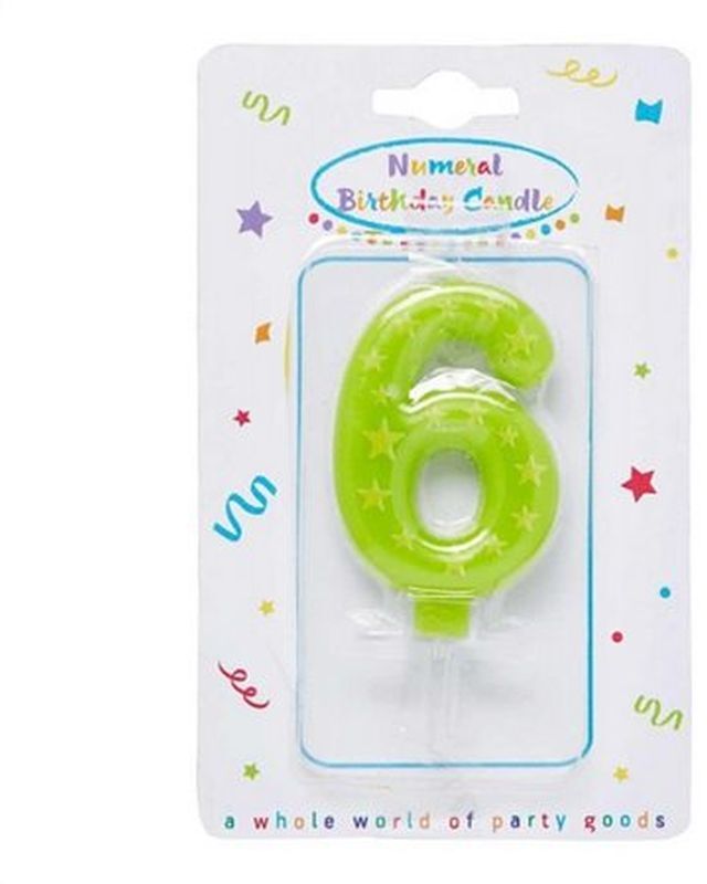 Κεριά Γενεθλίων Νούμερα Με Αστέρια Νο6 (89169)