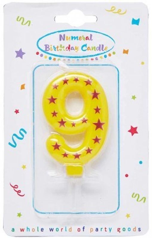 Κεριά Γενεθλίων Νούμερα Με Αστέρια Νο9 (89172)