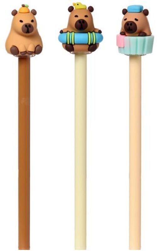 Puckator Στυλό Erasable Καπιμπάρα-3 Σχέδια-1Τμχ (PEN284)