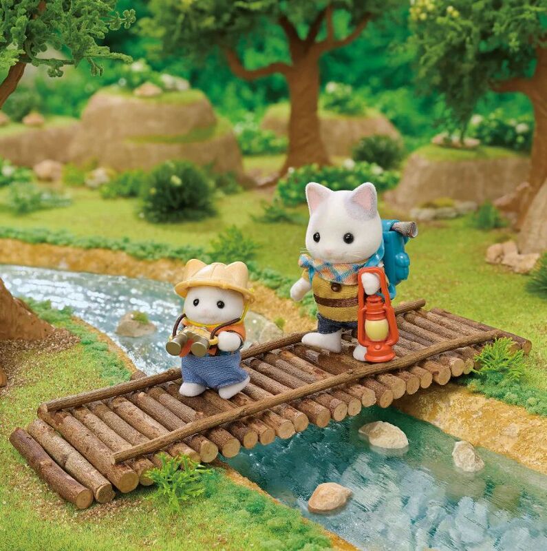 Sylvanian Families Exciting Exploration Set Latte Cat Brother & Baby - 5763 - φωτογραφία 3