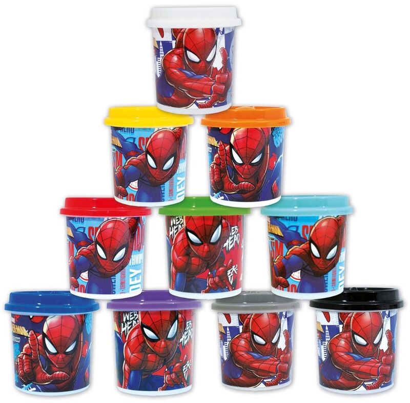 Spiderman Μονό Βαζάκι Πλαστελίνης-10 Σχέδια-1 Τμχ (1045-03623)