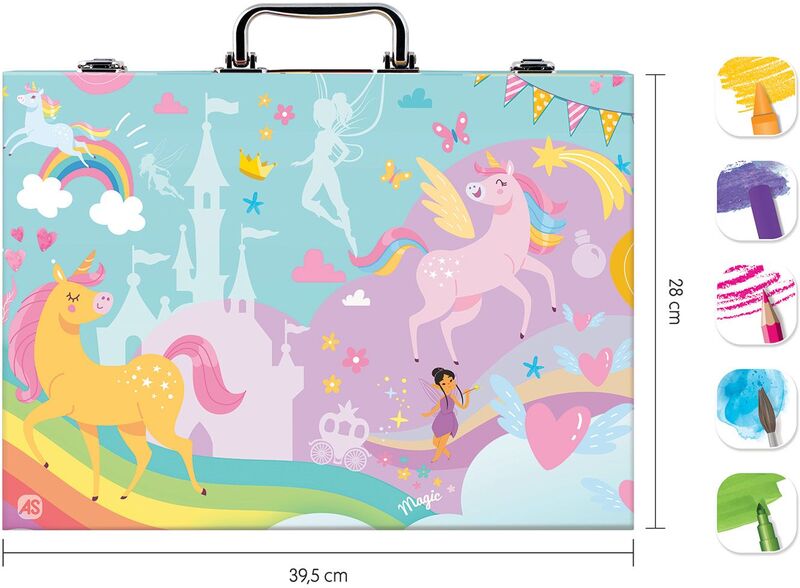 Μαθαίνω & Δημιουργώ Εργαστήριο Ζωγραφικής Deluxe 100Τμχ Μονόκερος (1038-82058) φωτογραφία