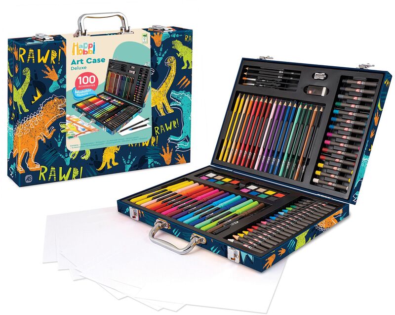 Μαθαίνω Και Δημιουργώ Εργαστήριο Ζωγραφικής Deluxe 100Τμχ Δεινόσαυρος (1038-82059) φωτογραφία