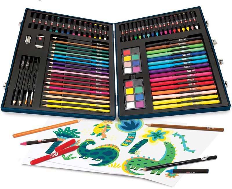 Μαθαίνω Και Δημιουργώ Εργαστήριο Ζωγραφικής Deluxe 100Τμχ Δεινόσαυρος (1038-82059) φωτογραφία