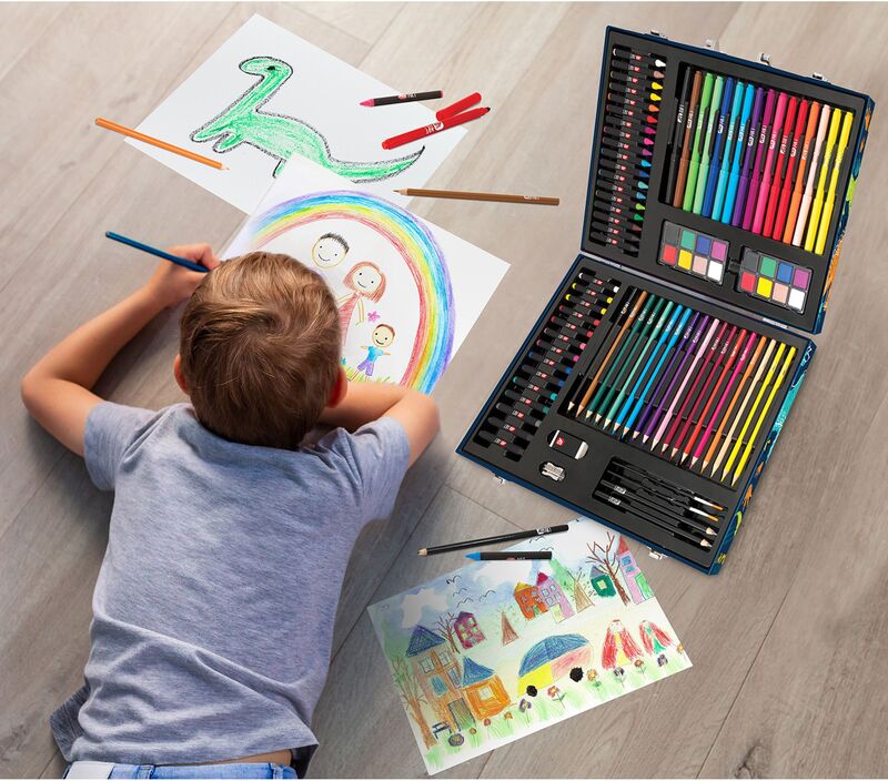 Μαθαίνω Και Δημιουργώ Εργαστήριο Ζωγραφικής Deluxe 100Τμχ Δεινόσαυρος (1038-82059) φωτογραφία