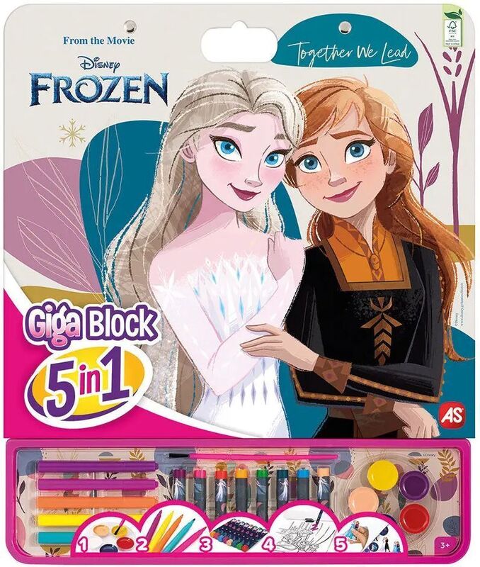 As Company Σετ Ζωγραφικής Giga Block 5 Σε 1 Disney Frozen Ice Adventure | As - 1023-62759 - φωτογραφία 4