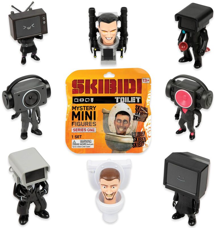 Skibidi Toilet Mini Φιγούρα Μονή-8 Σχέδια-1Τμχ (1013-13000)