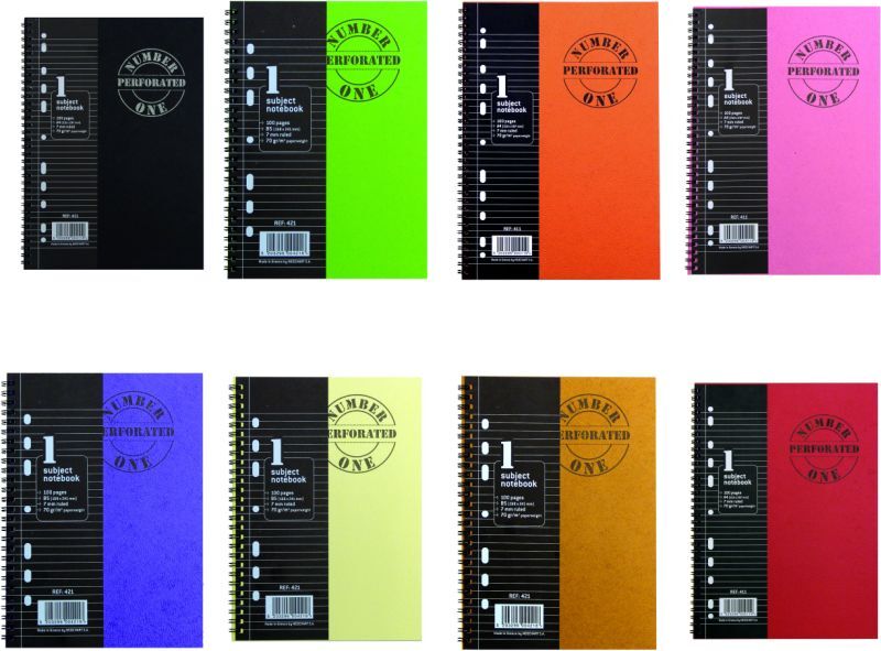 A&G Τετράδιο Number One Perforated Σπιράλ 17x25 4 Θεμάτων 160 Φύλλων-1Τμχ (14597)