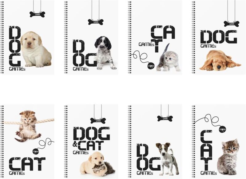 A&G Τετράδιο Cutties Σπιράλ 17x25 2 Θεμάτων 60 Φύλλων -1Τμχ (19794)