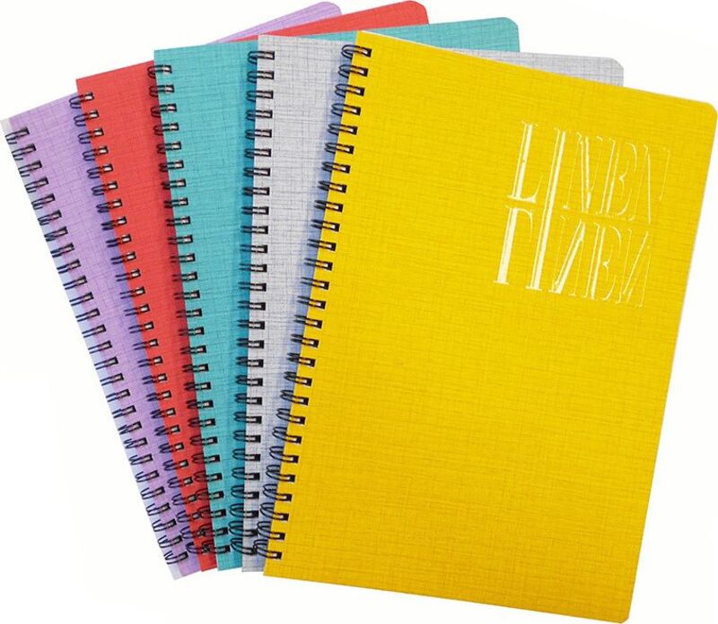 A&G Τετράδιο Linen Σπιράλ 17x25cm 2 Θεμάτων 60 Φύλλων 5 Σχέδια-1Τμχ (29624)