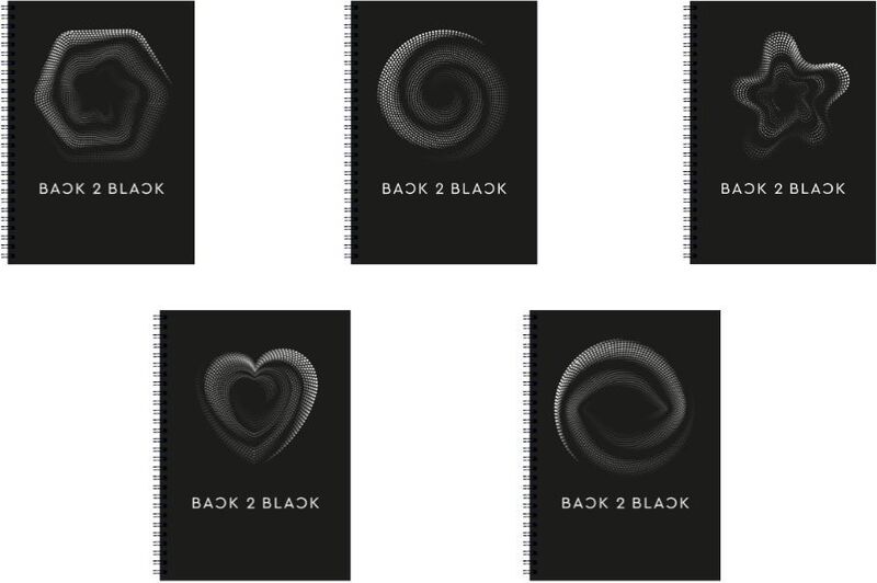 Τετράδιο Back 2 Black Σπιράλ Α4 3 Θέσεων 90 Φύλλων-5 Σχέδια-1Τμχ (32091)