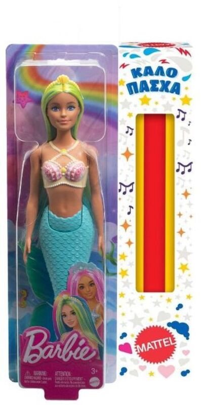 Mattel Barbie Γοργόνα-4 Σχέδια (GJK07)