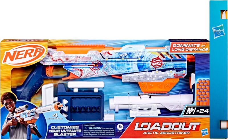 Nerf Λαμπάδα Nerf Loadout Arctic Zerostriker (G1763)