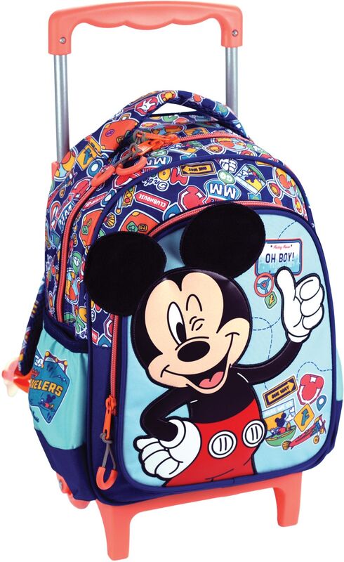 Mickey Fun Travels 26 Σακίδιο Νηπιαγωγείου Τρόλευ (340-92072)