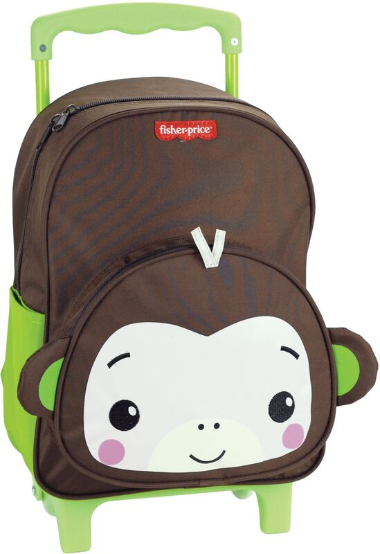 Fisher Price Monkey 26 Σακίδιο Νηπιαγωγείου Τρόλευ (350-52072)