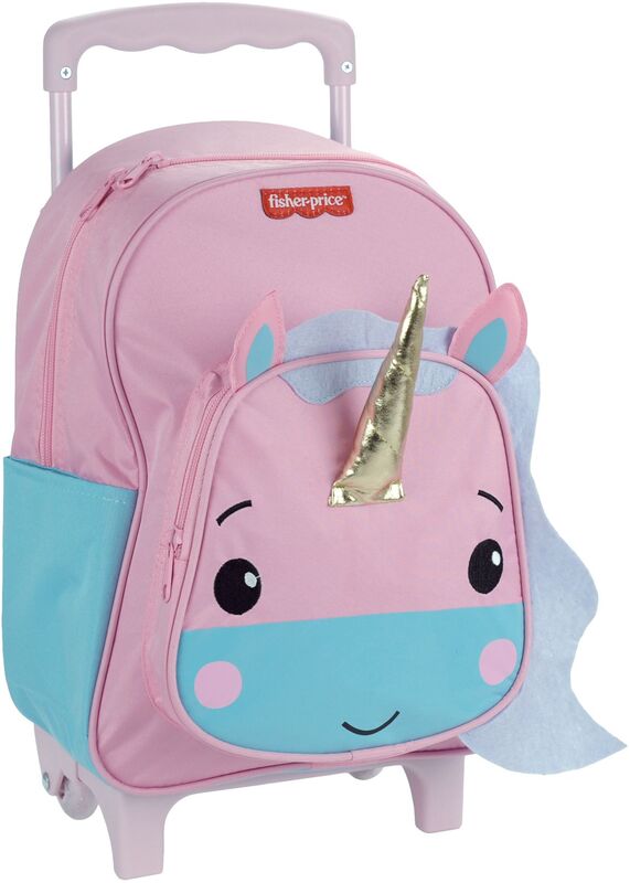 Fisher Price Unicorn 26 Σακίδιο Νηπιαγωγείου Τρόλευ (350-54072)