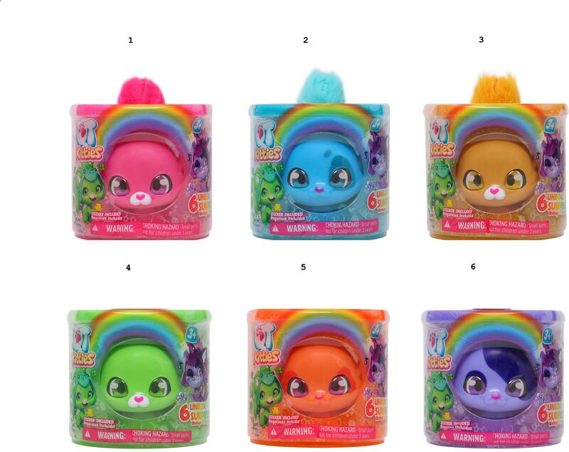 QT Kitties Rainbow Φιγούρα-6 Σχέδια (450006) φωτογραφία