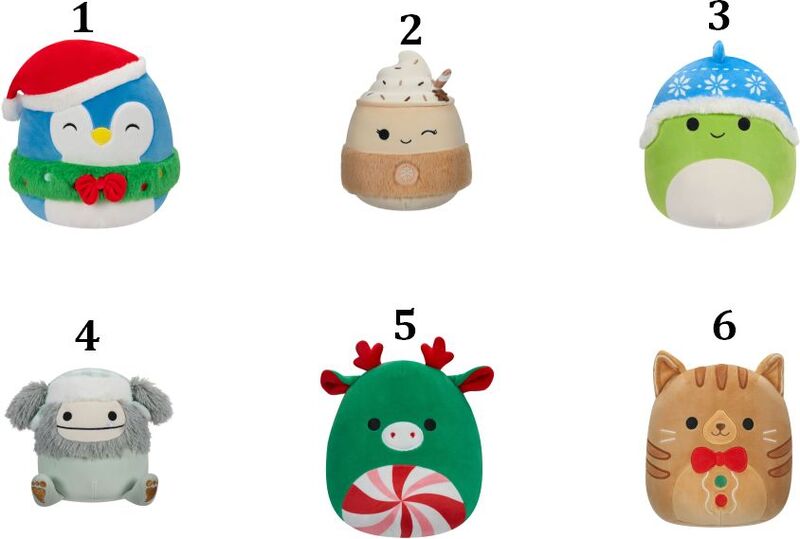 Squishmallows Xmas W2A 13cm-6 Σχέδια (JWSQ0582) - φωτογραφία 2