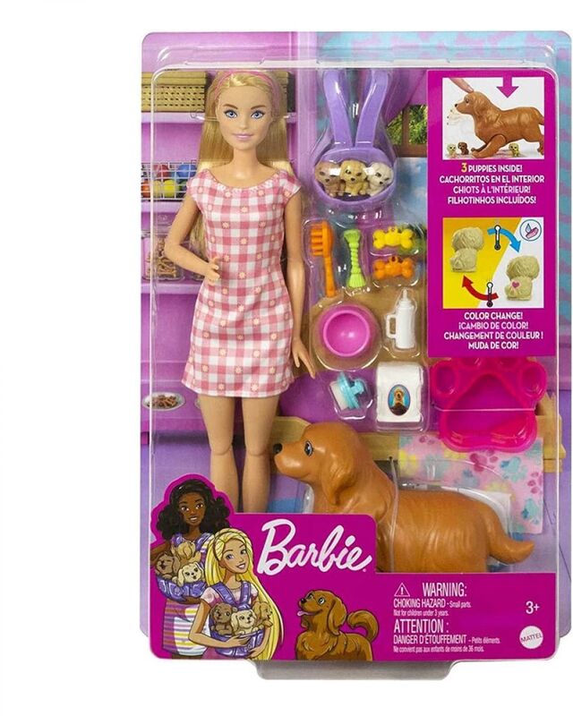 Barbie & Τα Νεογέννητα Κουταβάκια (HCK75) - φωτογραφία 2