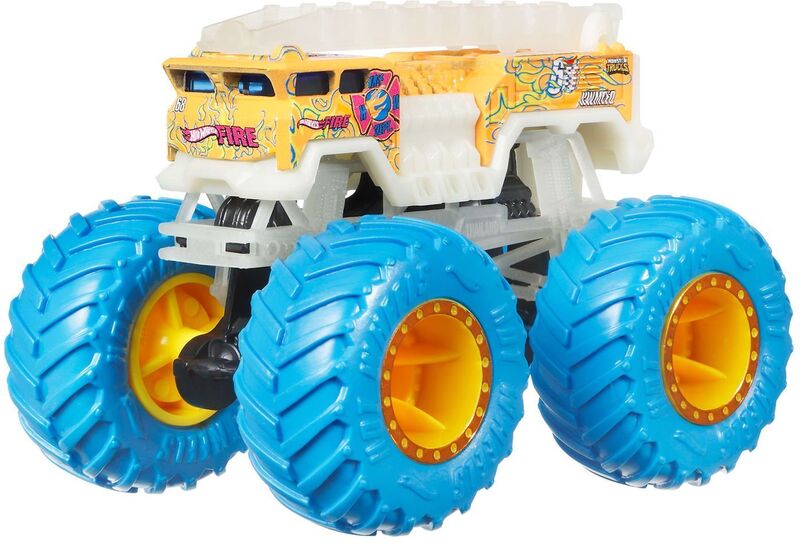 Hot Wheels Monster Trucks Glow-In-The-Dark-10 Σχέδια (JFX08) φωτογραφία