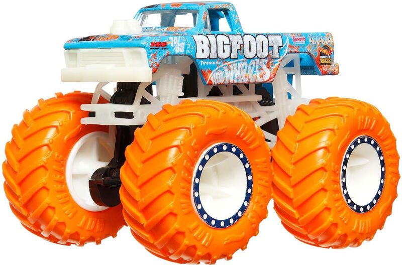 Hot Wheels Monster Trucks Glow-In-The-Dark-10 Σχέδια (JFX08) φωτογραφία
