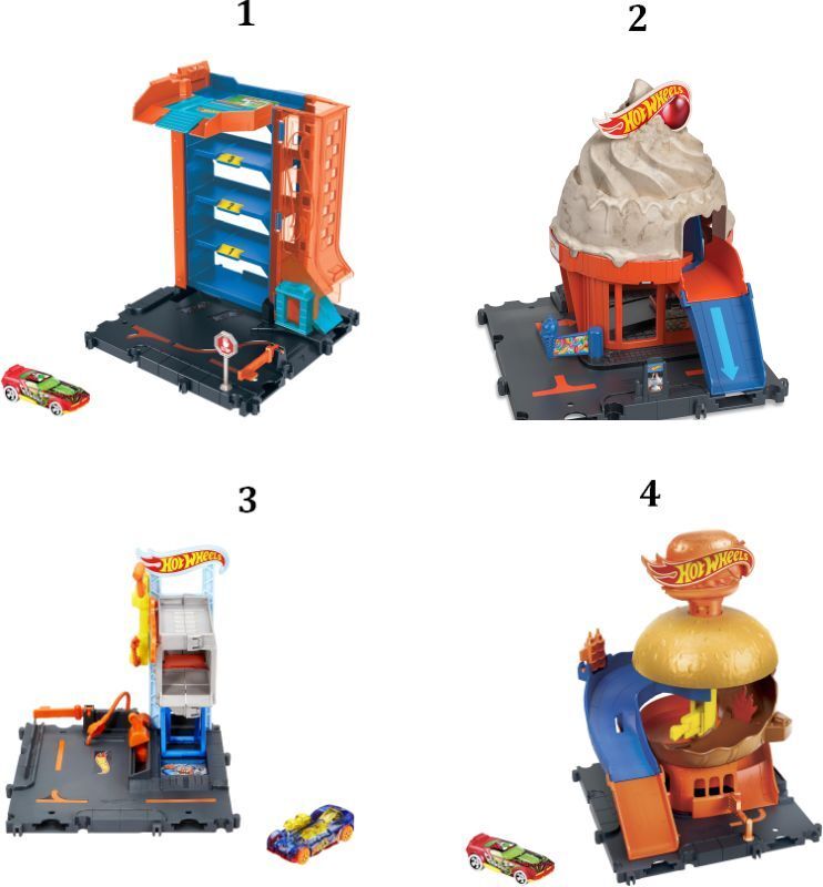 Hot Wheels Πίστες City-4 Σχέδια (HDR24) φωτογραφία