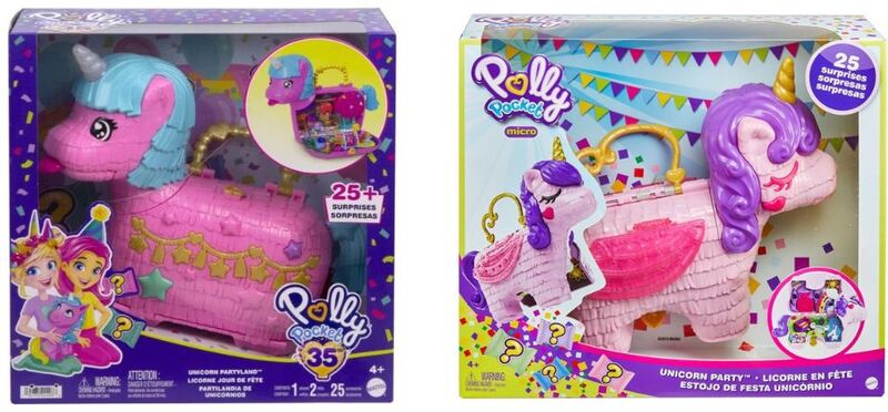 Polly Pocket Polly Μονόκερος Πινιάτα Έκπληξη Σετ-2 Σχέδια (GVL88) φωτογραφία