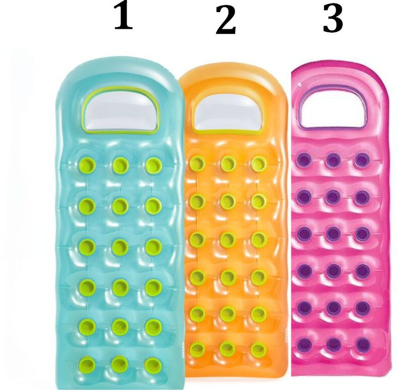 Intex Φουσκωτό Στρώμα 18-Pocket Suntanner Lounge-3 Σχέδια (59895EU)