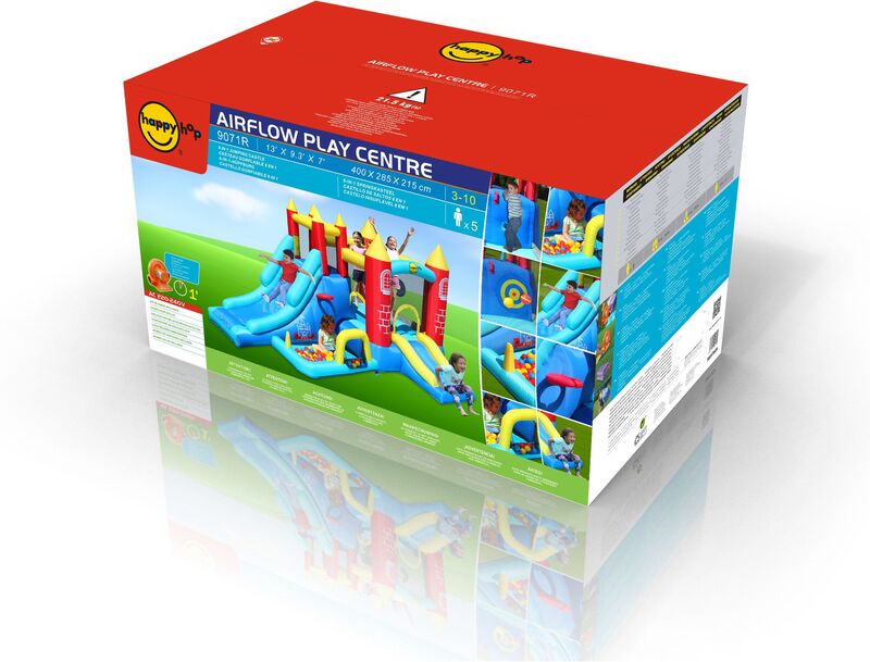 Happy Hop Φουσκωτό Τραμπολίνο Κάστρο Play Center 8 in 1 (9071R) - φωτογραφία 2